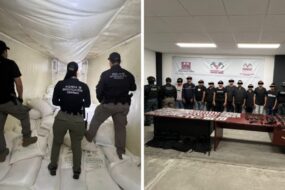 Detienen en Sinaloa a dos presuntos traficantes con más de 300 kilos de metanfetamina