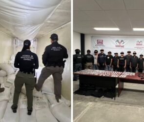 Detienen en Sinaloa a dos presuntos traficantes con más de 300 kilos de metanfetamina