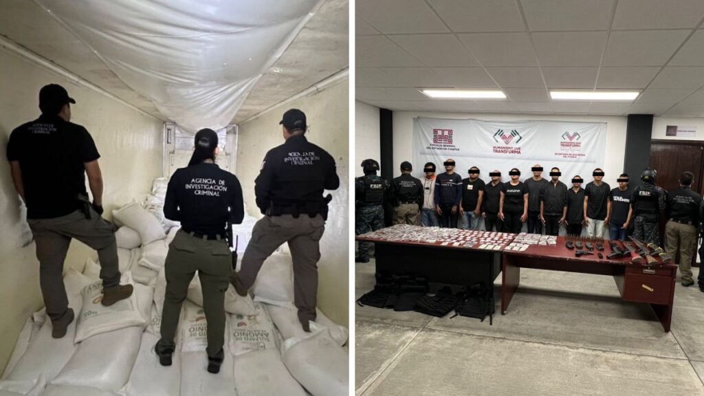 Detienen en Sinaloa a dos presuntos traficantes con más de 300 kilos de metanfetamina